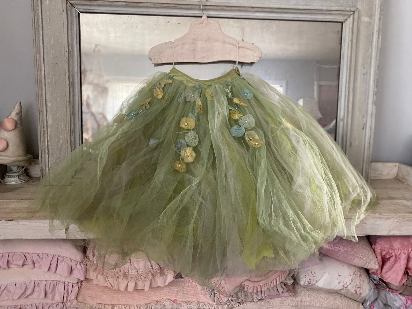 RARE Antique German Ballet Skirt Flower Garlands N0.4