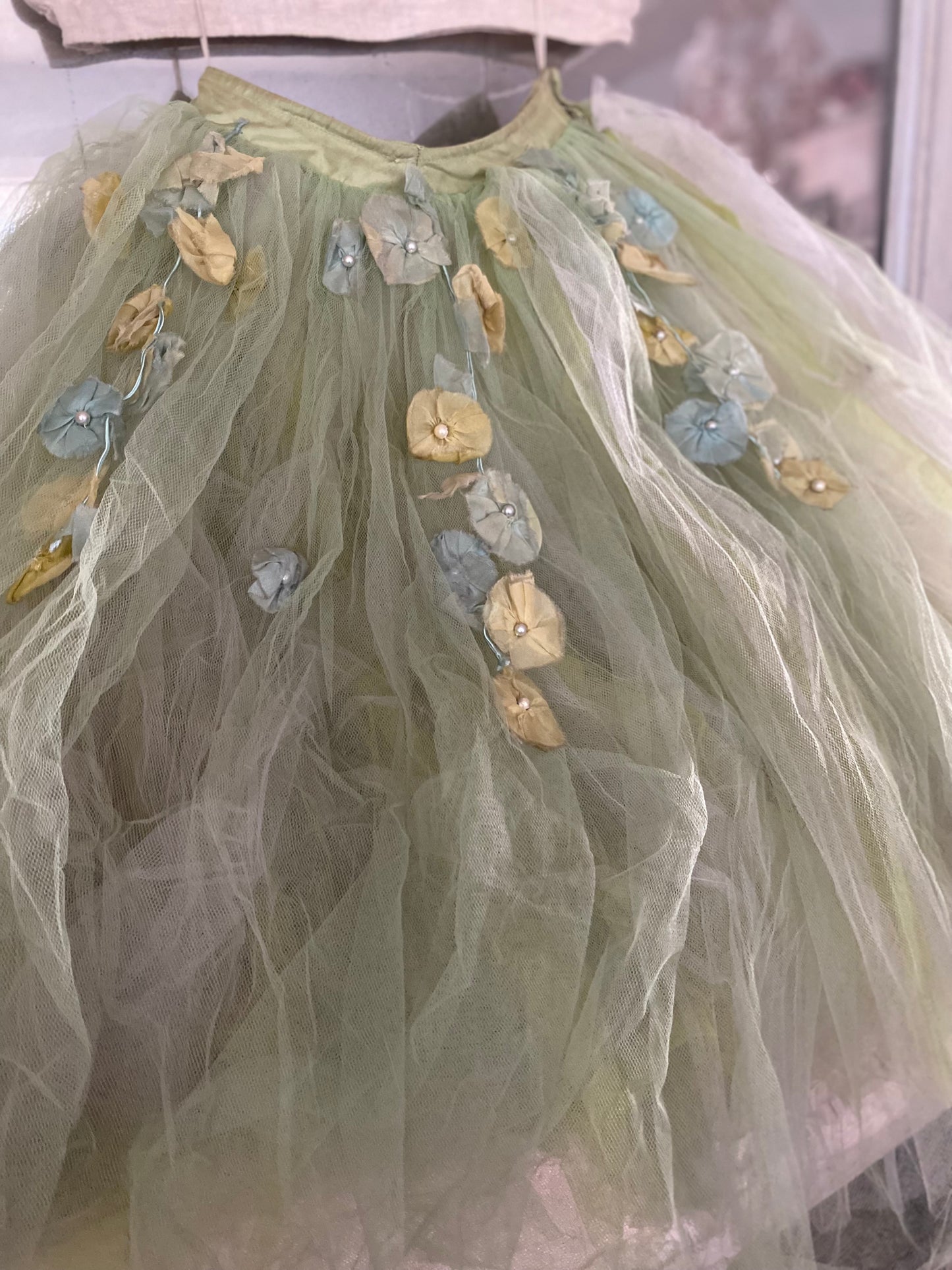 RARE Antique German Ballet Skirt Flower Garlands N0.4