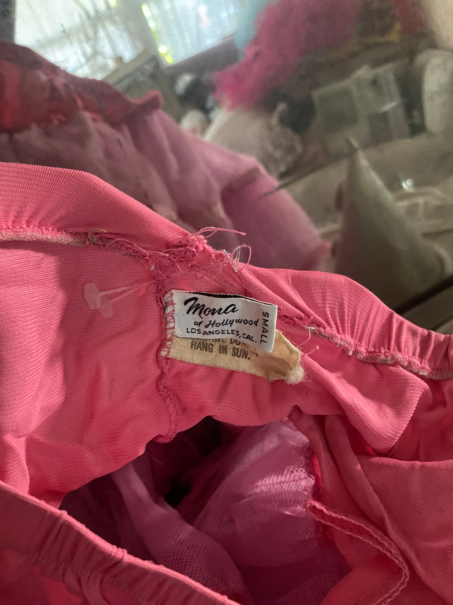 Vinatge Ruffled Pink Ballet Tutu Skirt