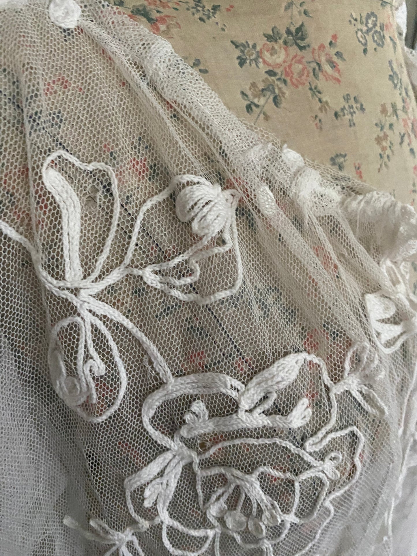 Antique Embroidered Lace Blouse