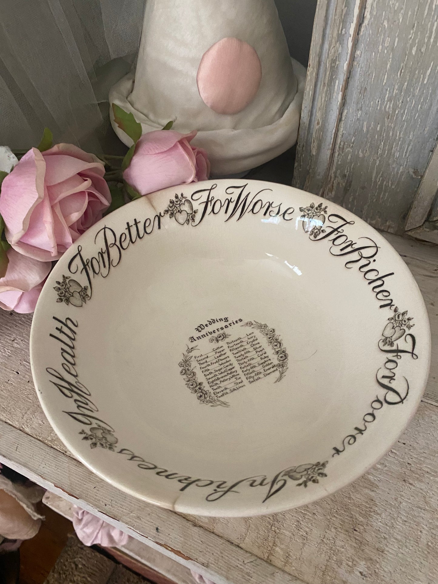 Antique Wedding Anniversary Bowl