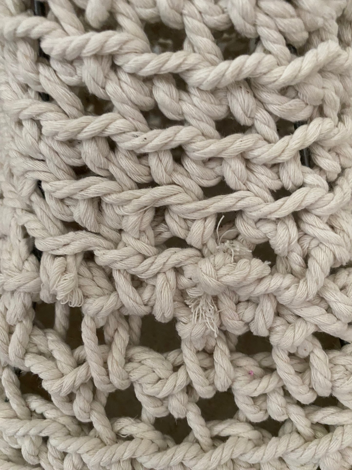 Vintage White Rope Lampshade