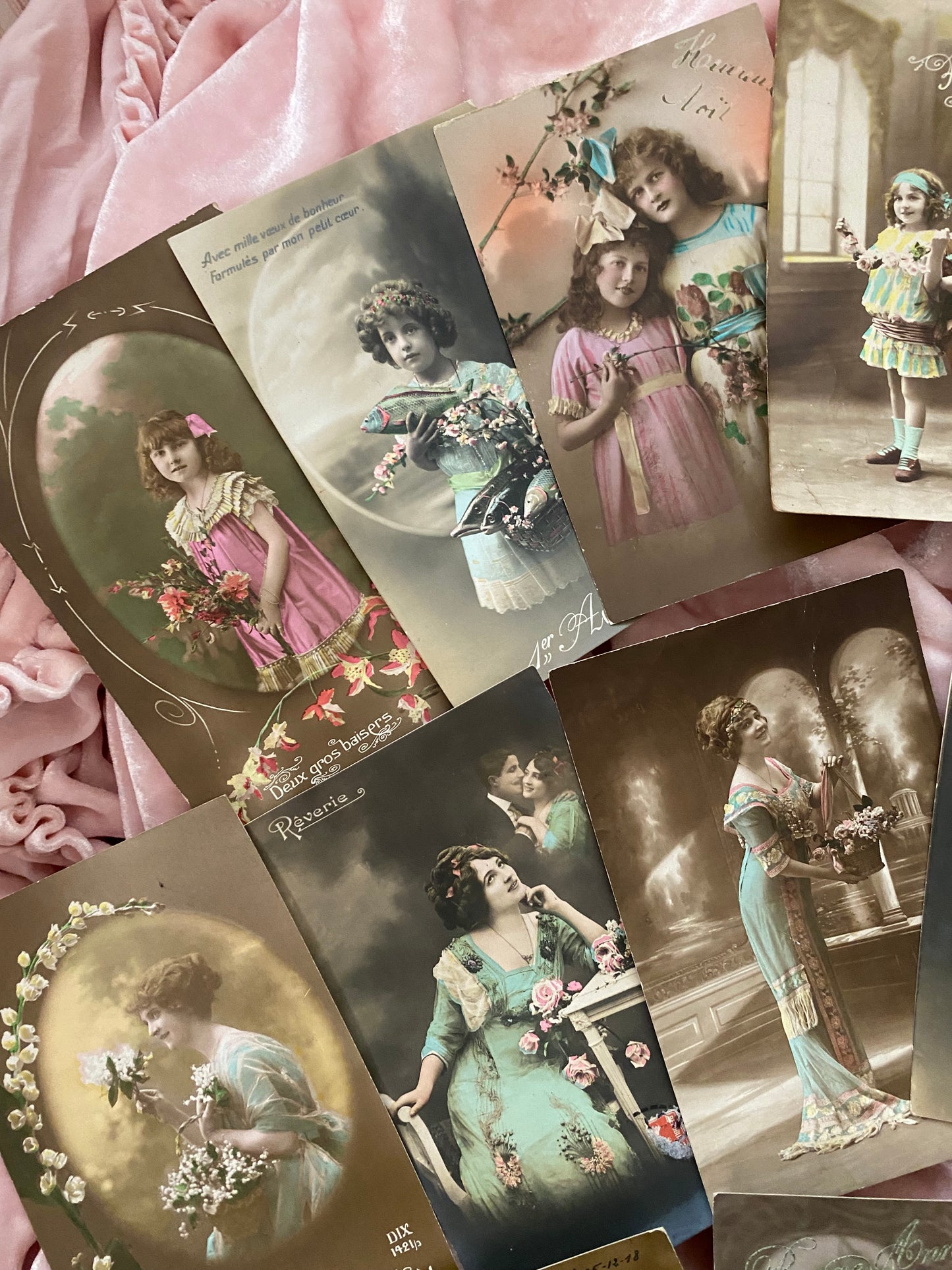 Antique Collection 23 French Postcards