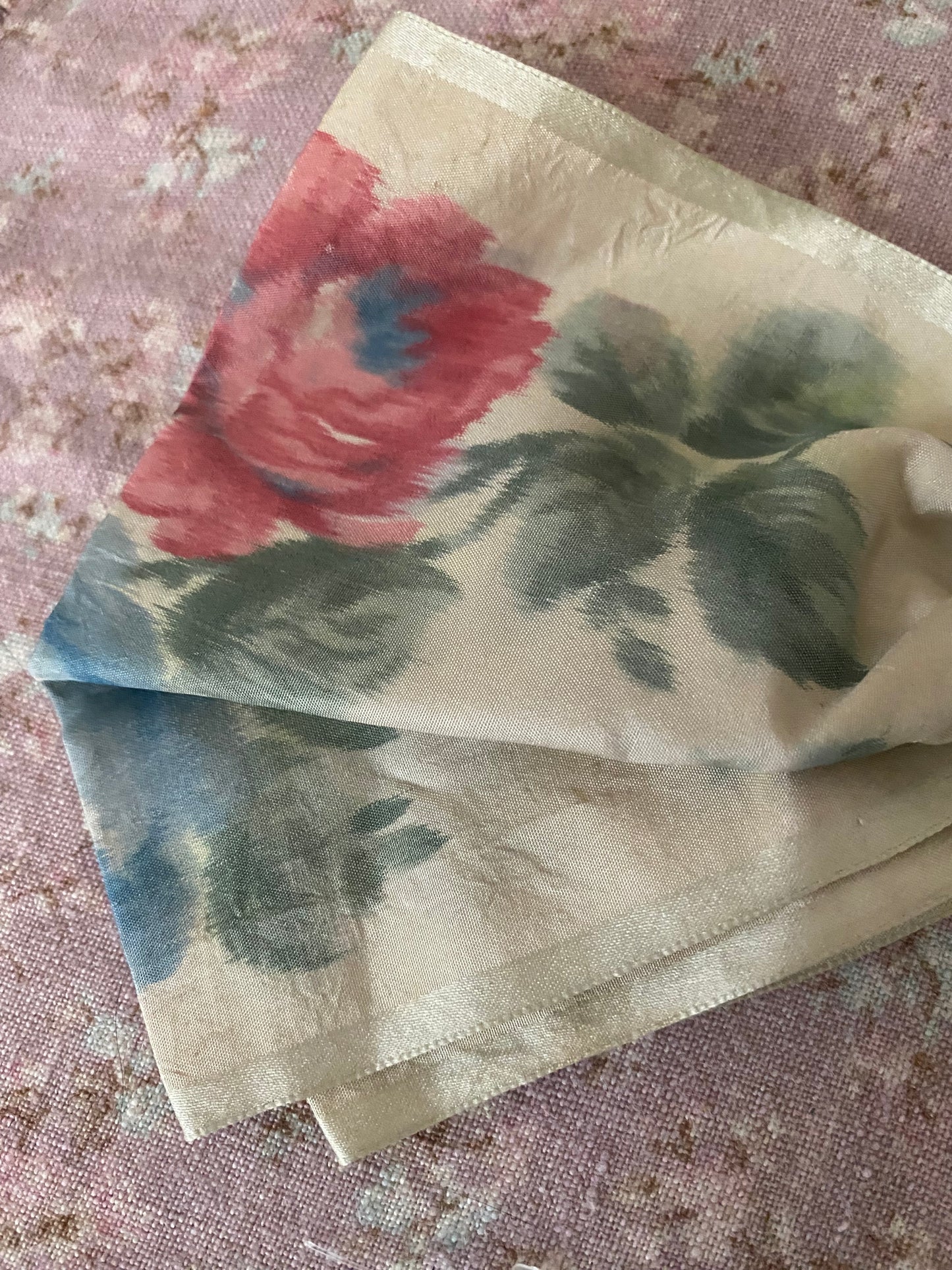 Antique French Ribbon Silk Hair Bow
