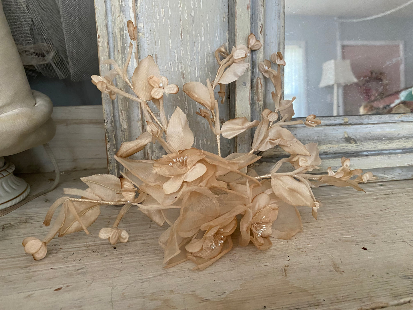 Antique Millinery Flower crown
