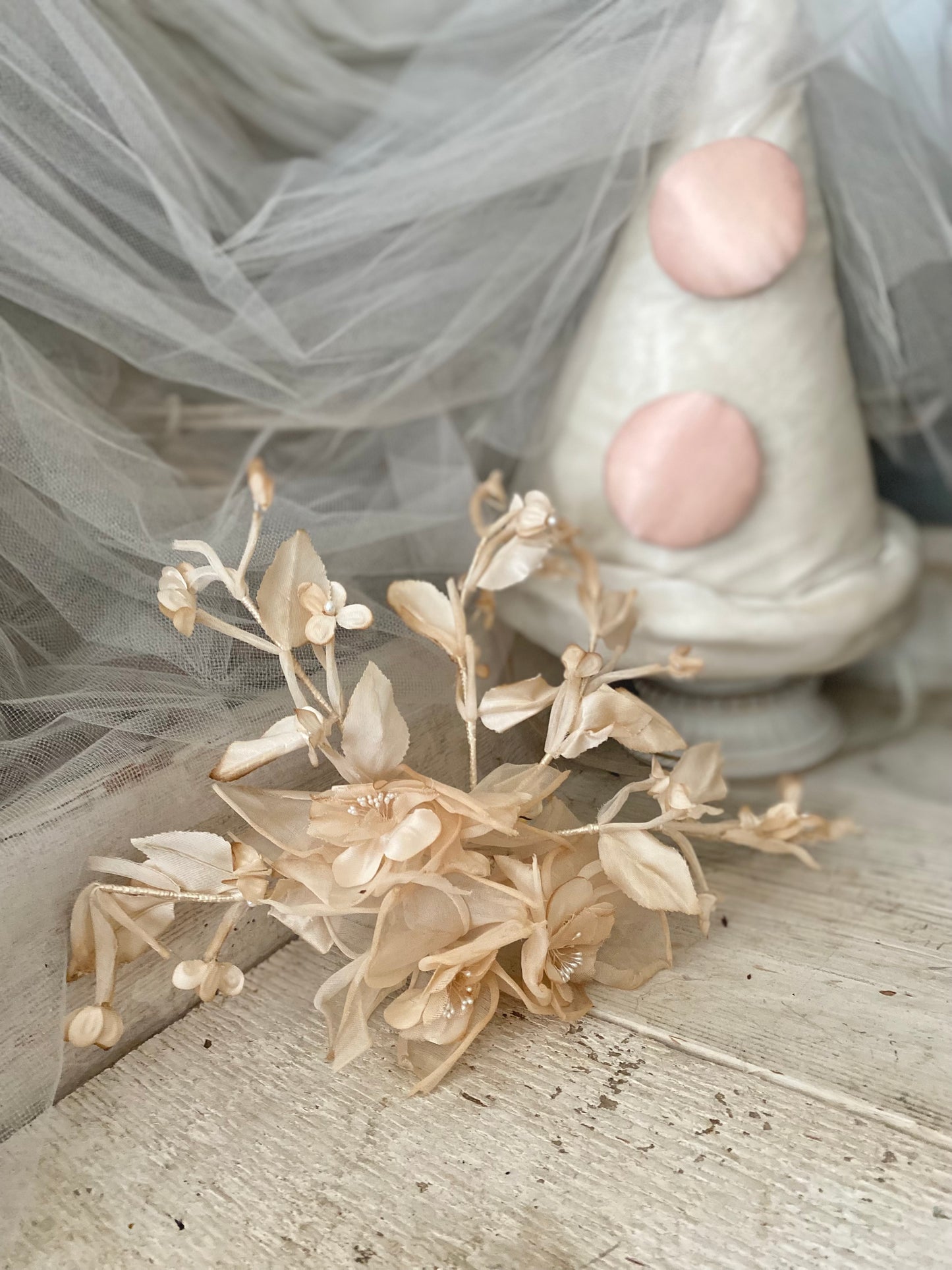 Antique Millinery Flower crown