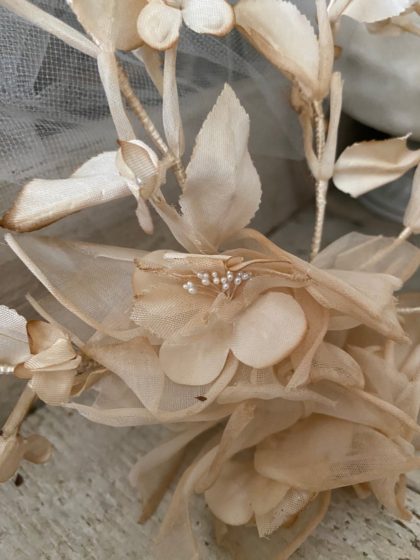 Antique Millinery Flower crown