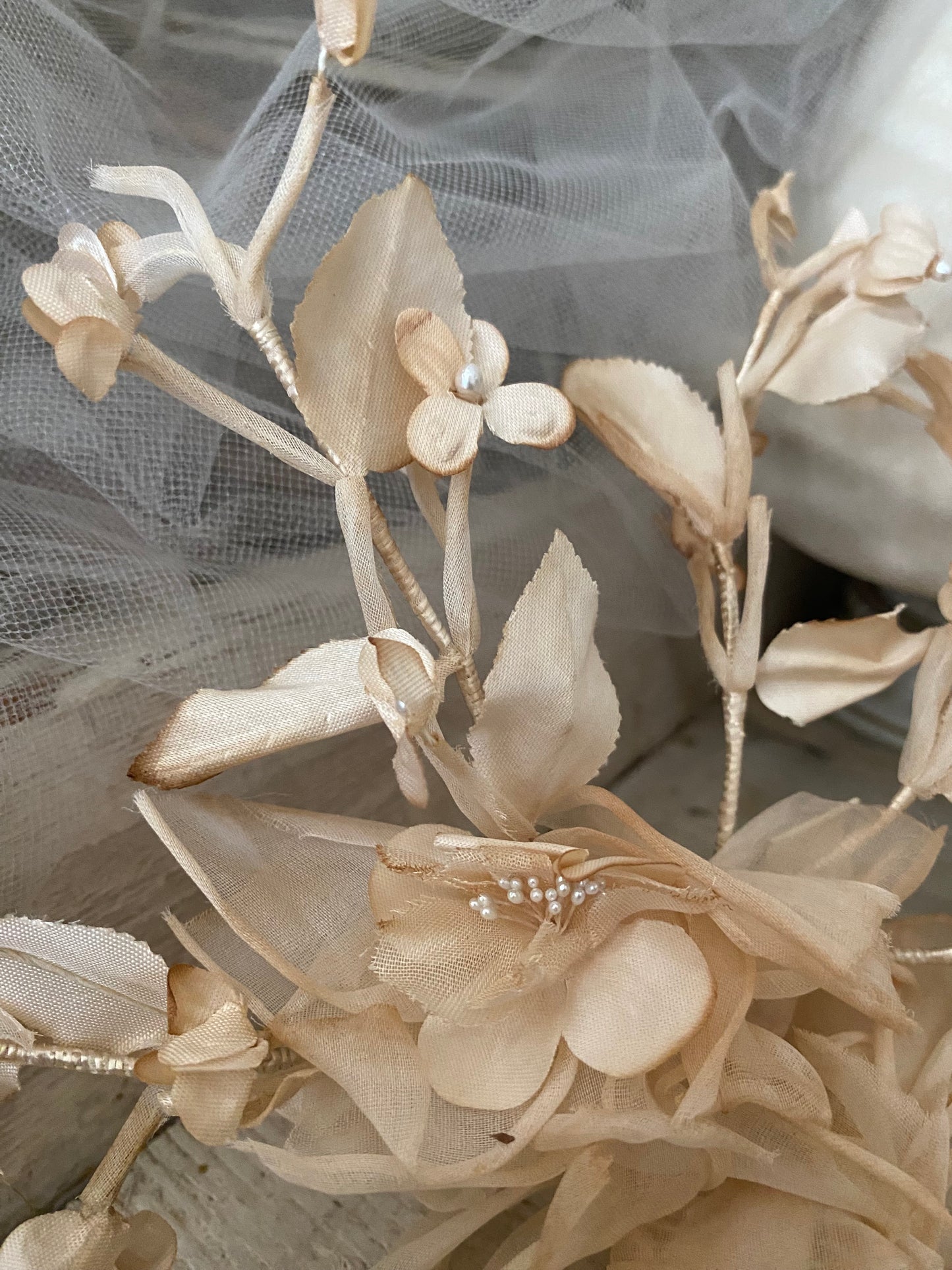 Antique Millinery Flower crown