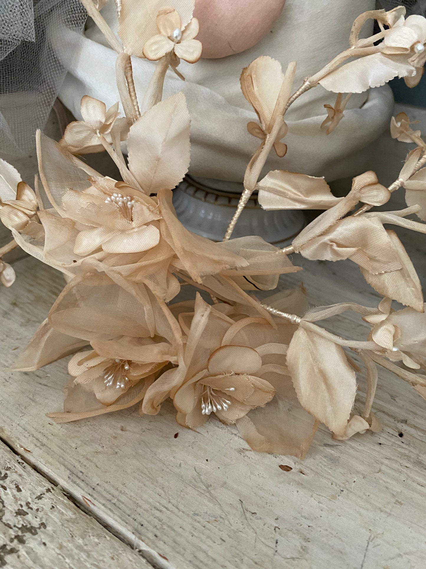 Antique Millinery Flower crown