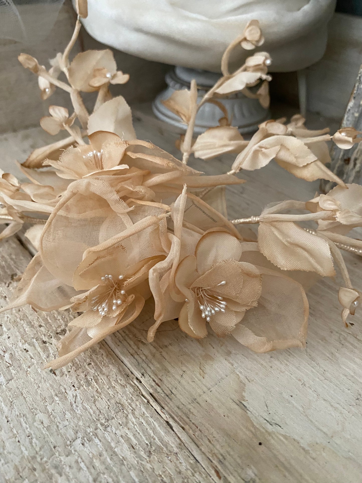 Antique Millinery Flower crown