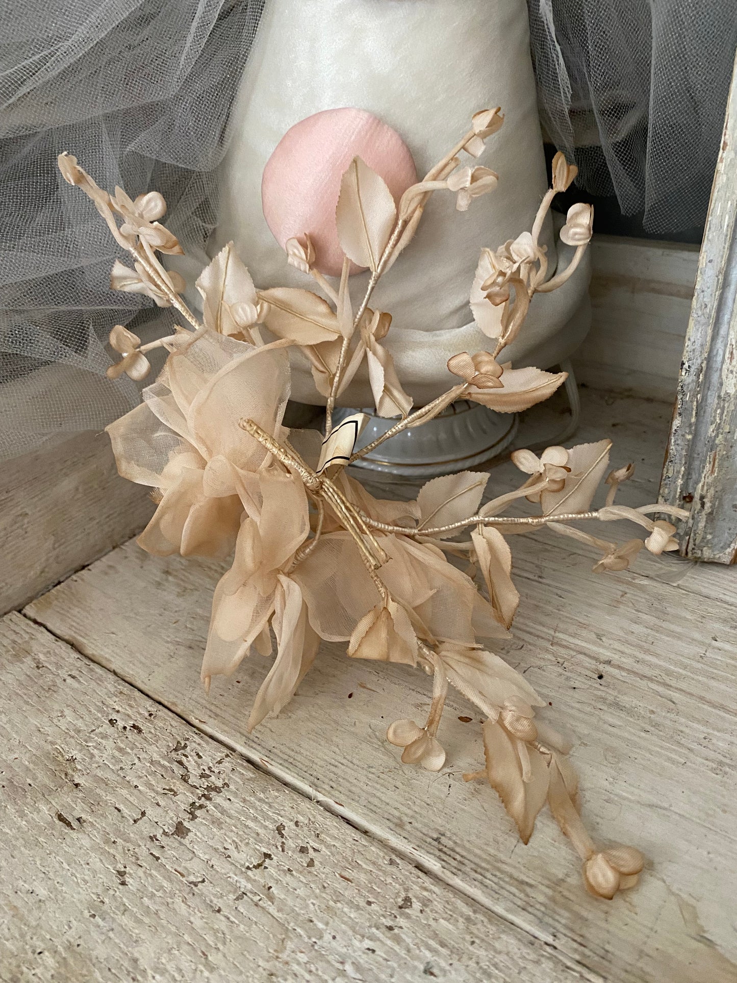 Antique Millinery Flower crown