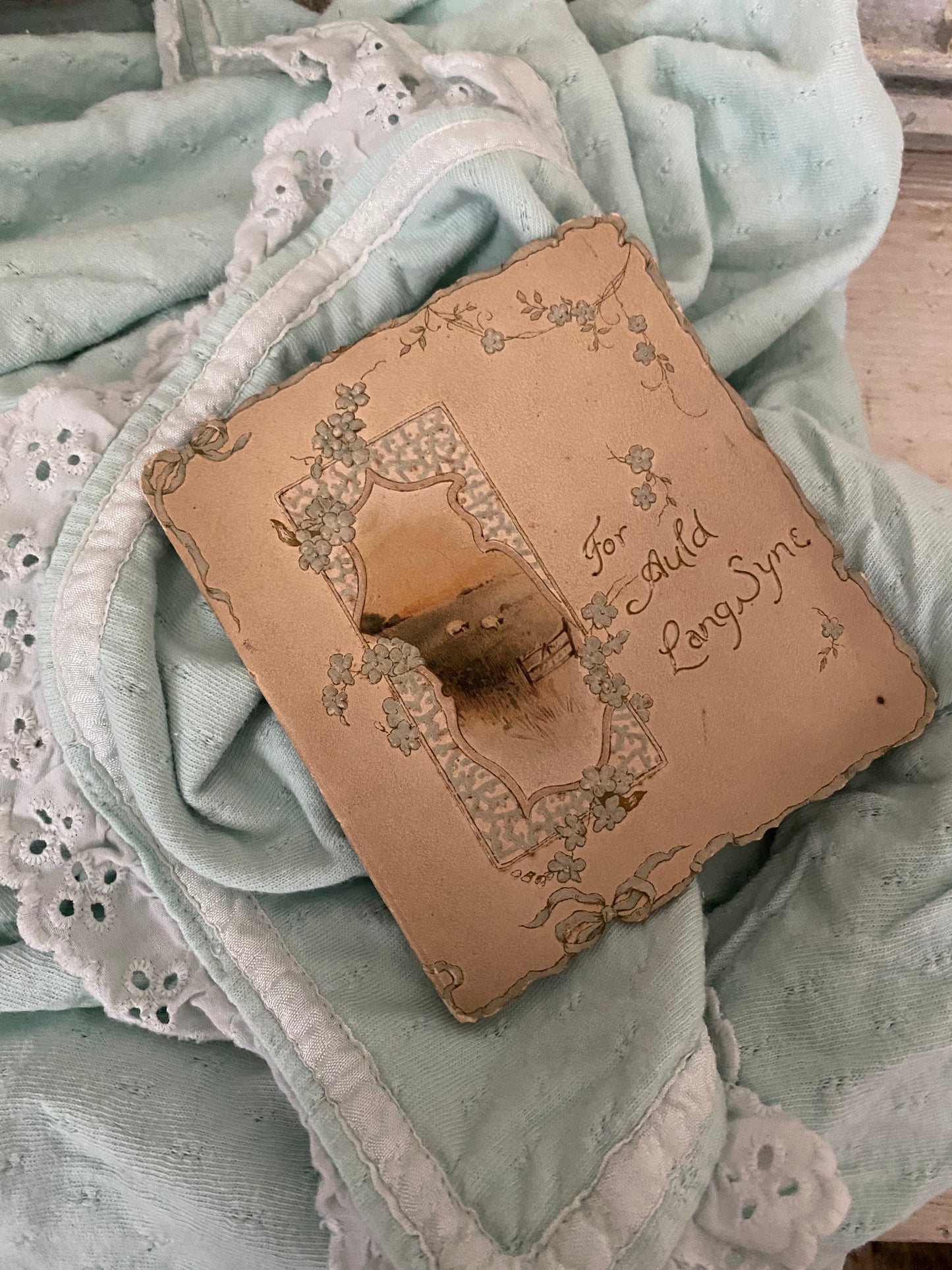 Antique Booklet Blue Ribbon