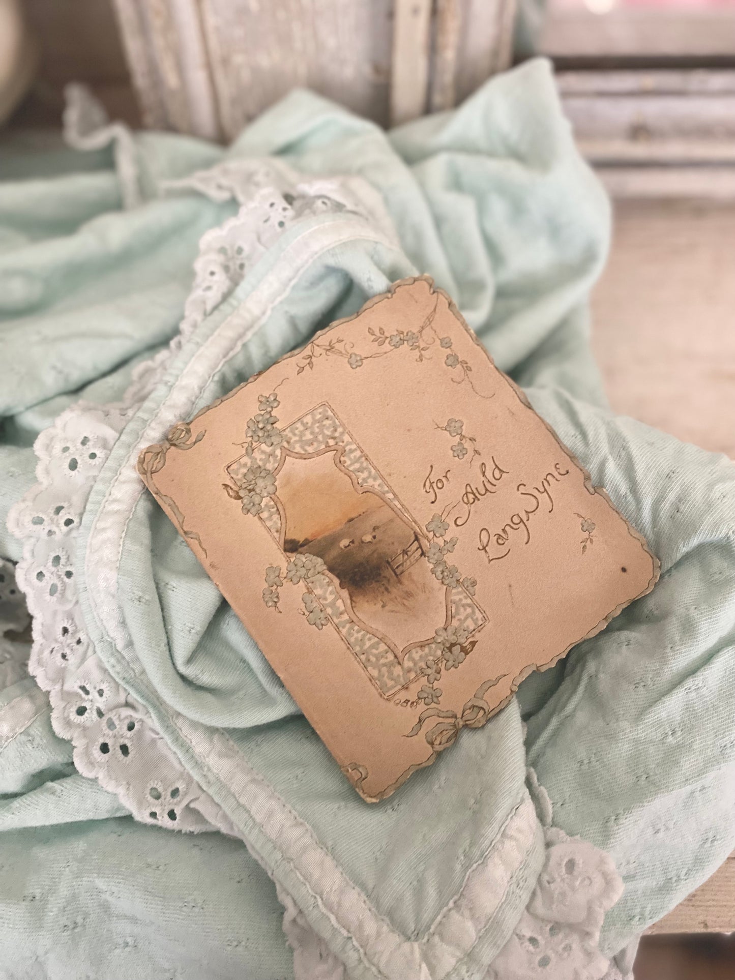 Antique Booklet Blue Ribbon
