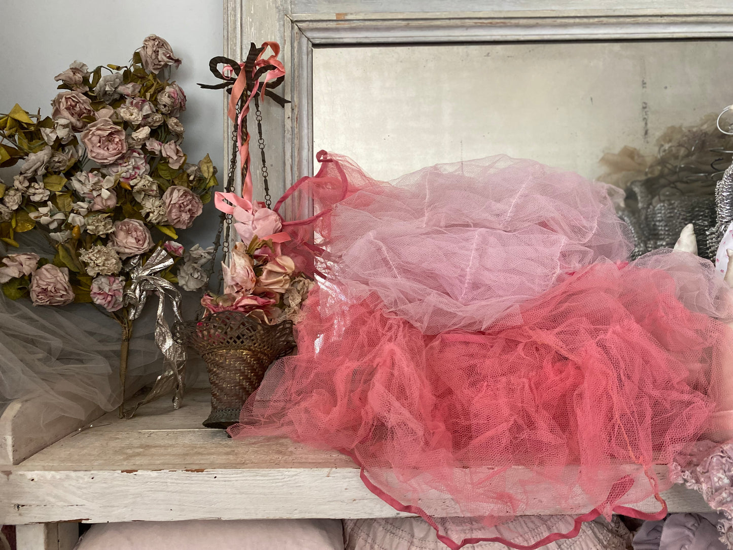 Collection 2 Vintage Pink Lace Tutu Skirts