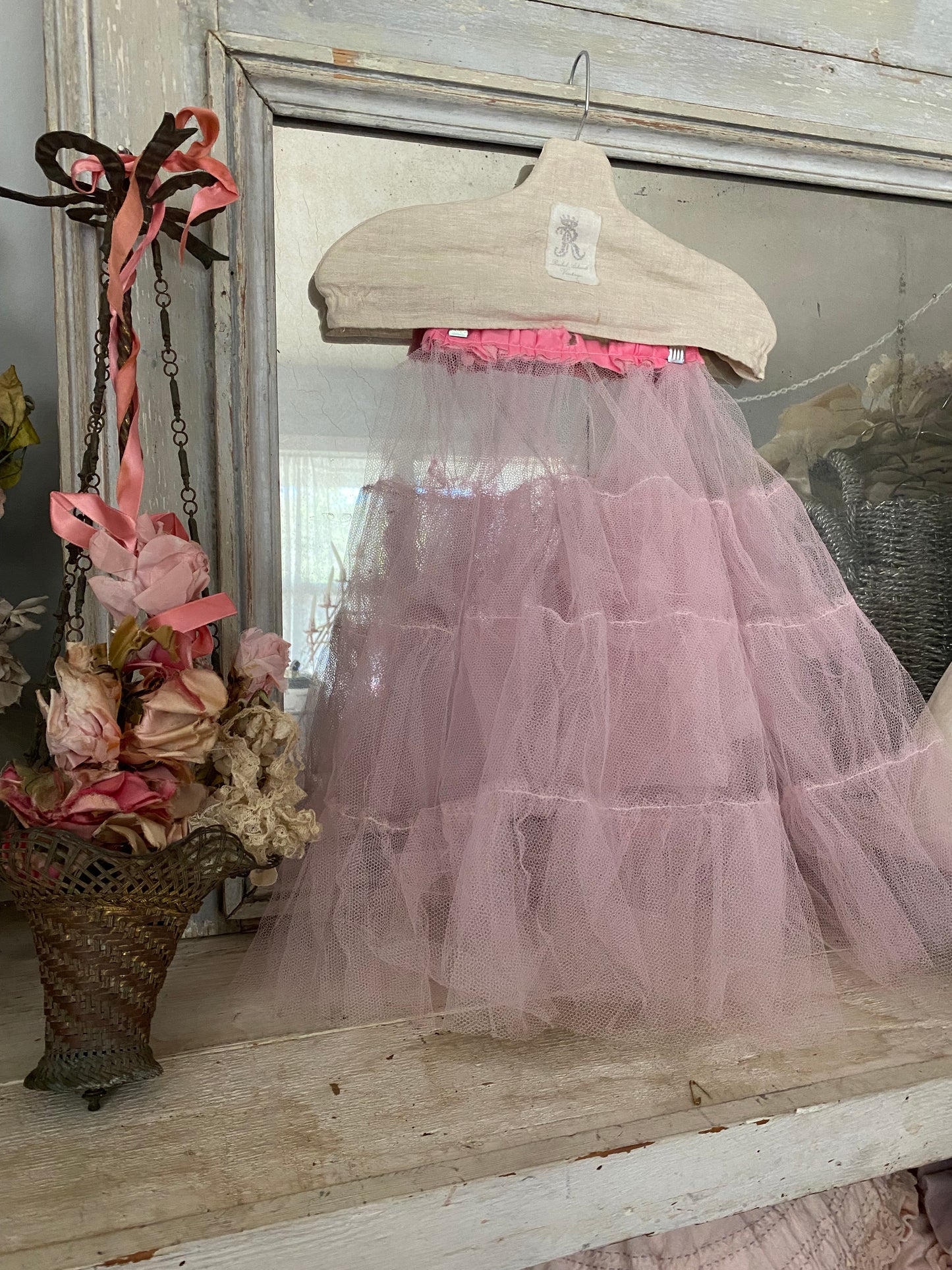 Collection 2 Vintage Pink Lace Tutu Skirts