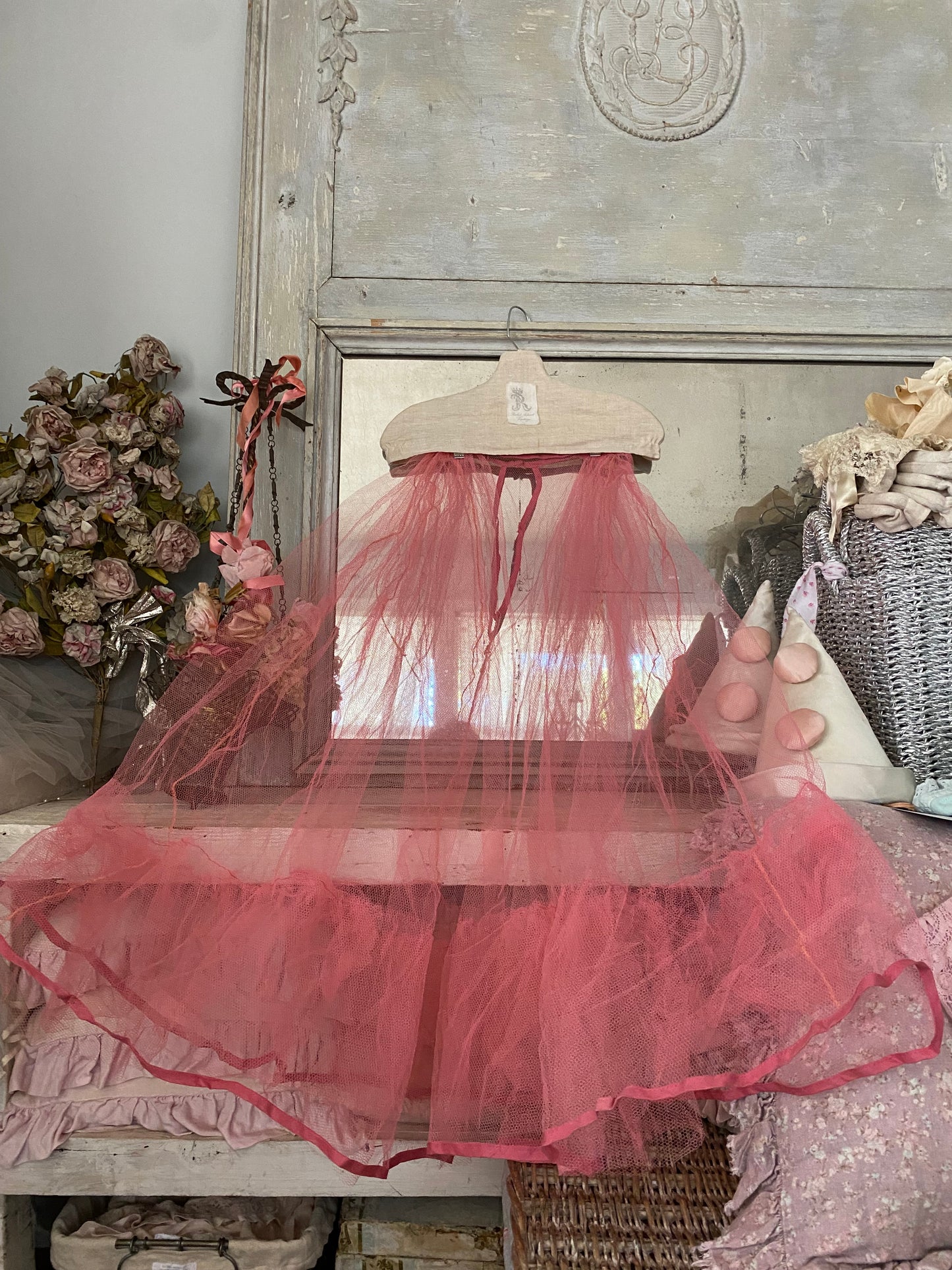 Collection 2 Vintage Pink Lace Tutu Skirts