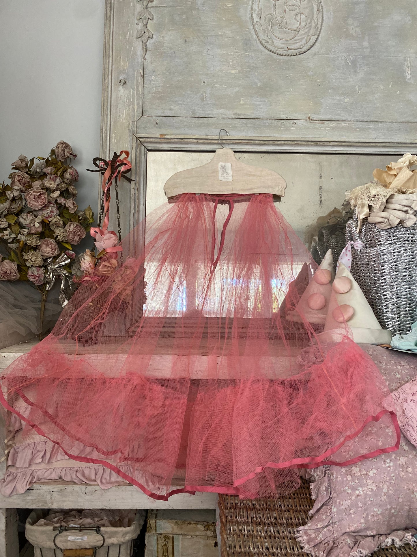 Collection 2 Vintage Pink Lace Tutu Skirts