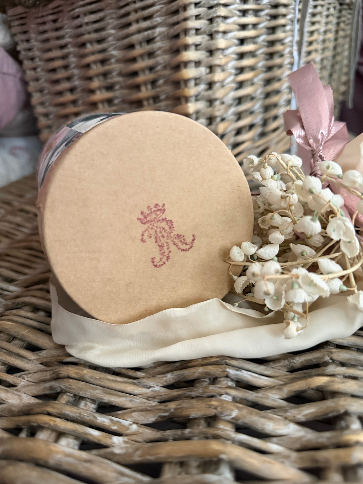 RARE Rassc Rachel Ashwell Wallpaper Candle Box