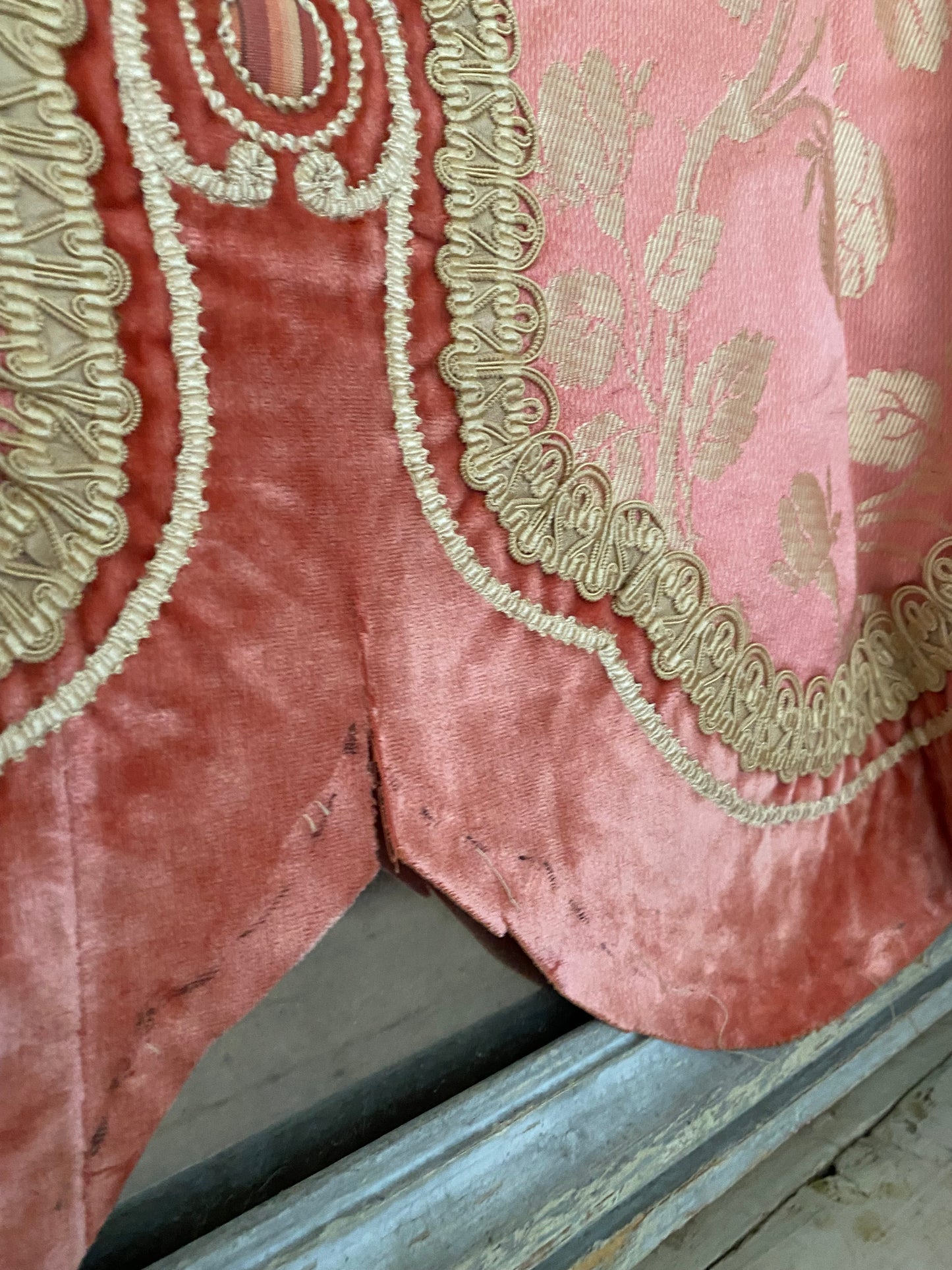Rachel Ashwell RASSC Antique Mauve Pink French Silk Pelmet