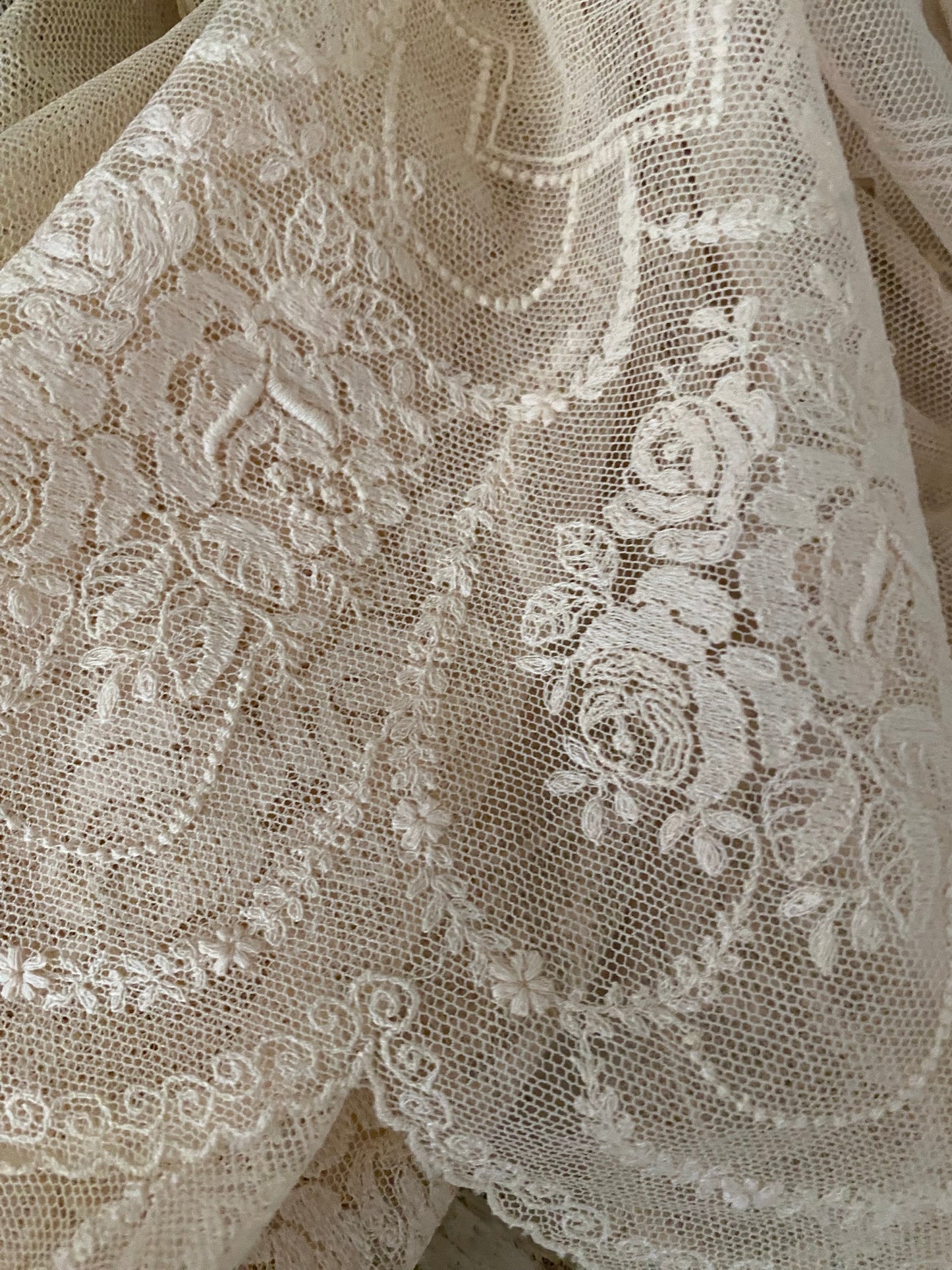 Antique Rose Lace Panel