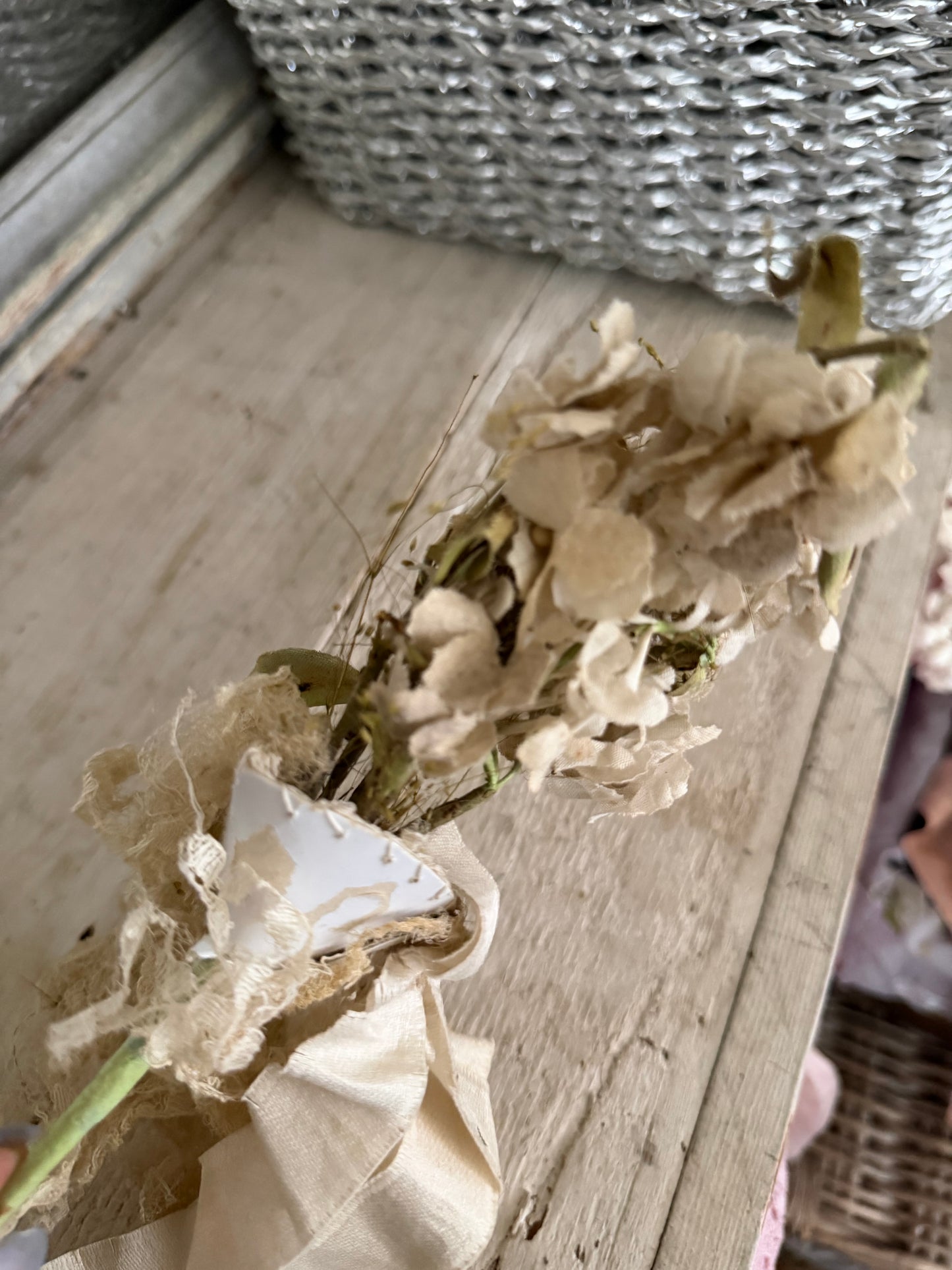 Antique French Lace Millinery Bridal Bouquet