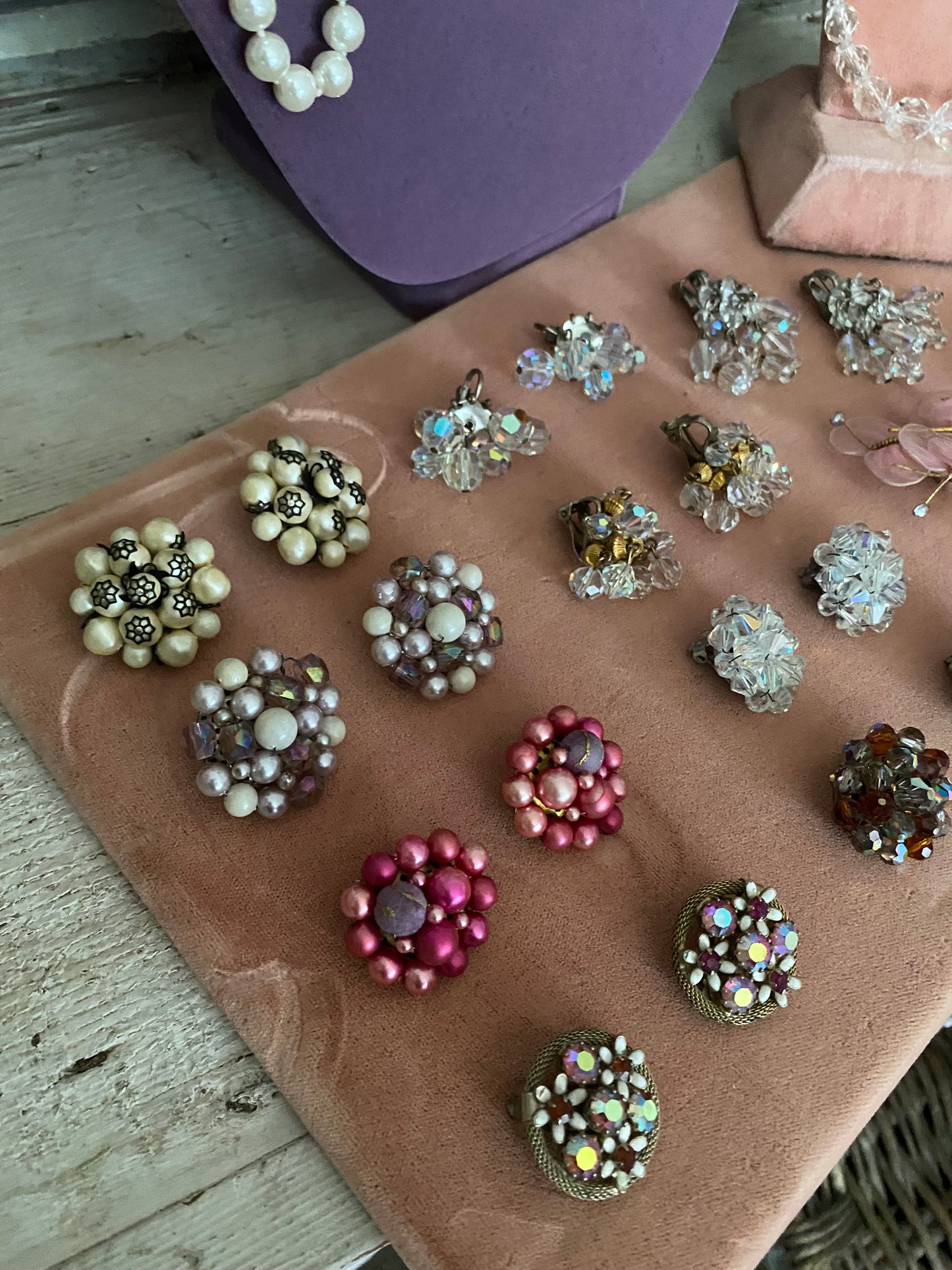 Collection PINK Vintage Costume Jewelry