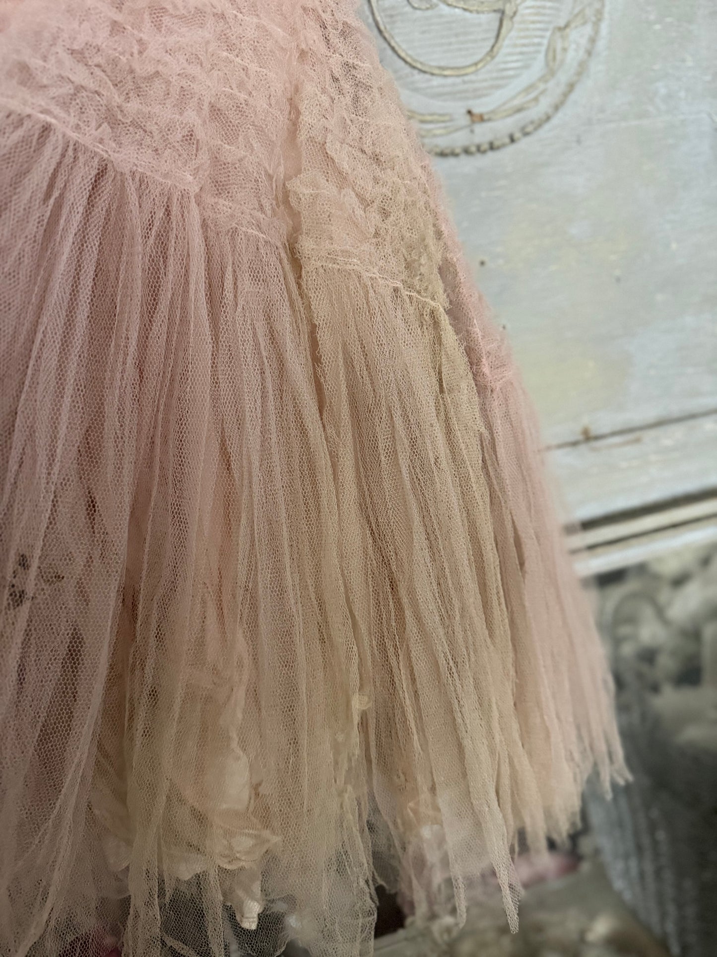 Vintage Pink Prom Dress