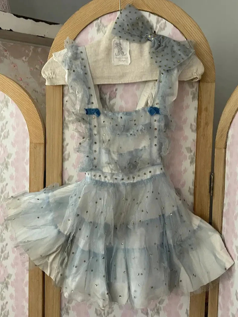 Vintage Blue Tulle Ballet Costume
