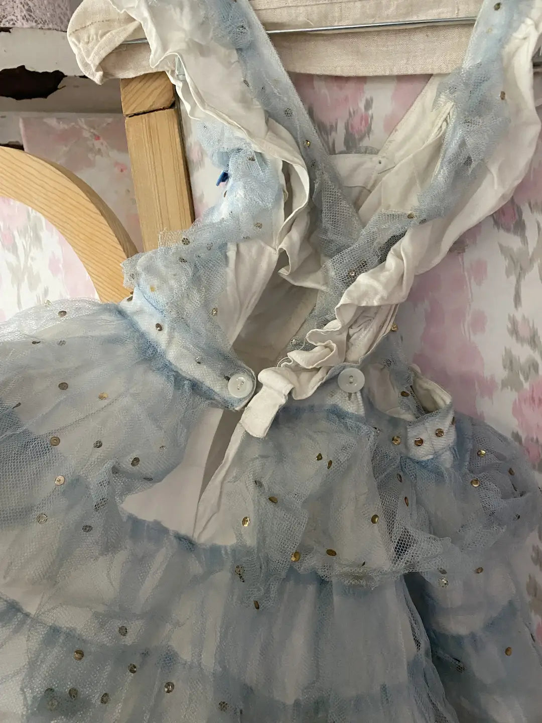 Vintage Blue Tulle Ballet Costume