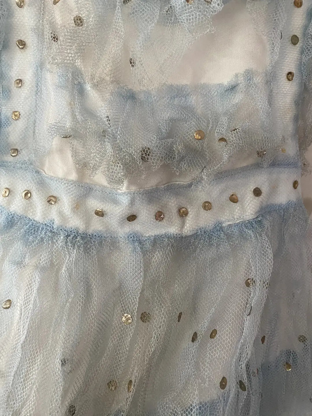 Vintage Blue Tulle Ballet Costume