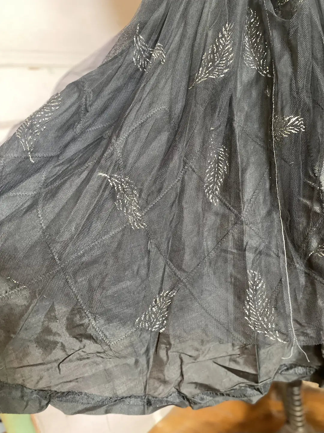 Vintage Ballet Dress Costume Black Velvet