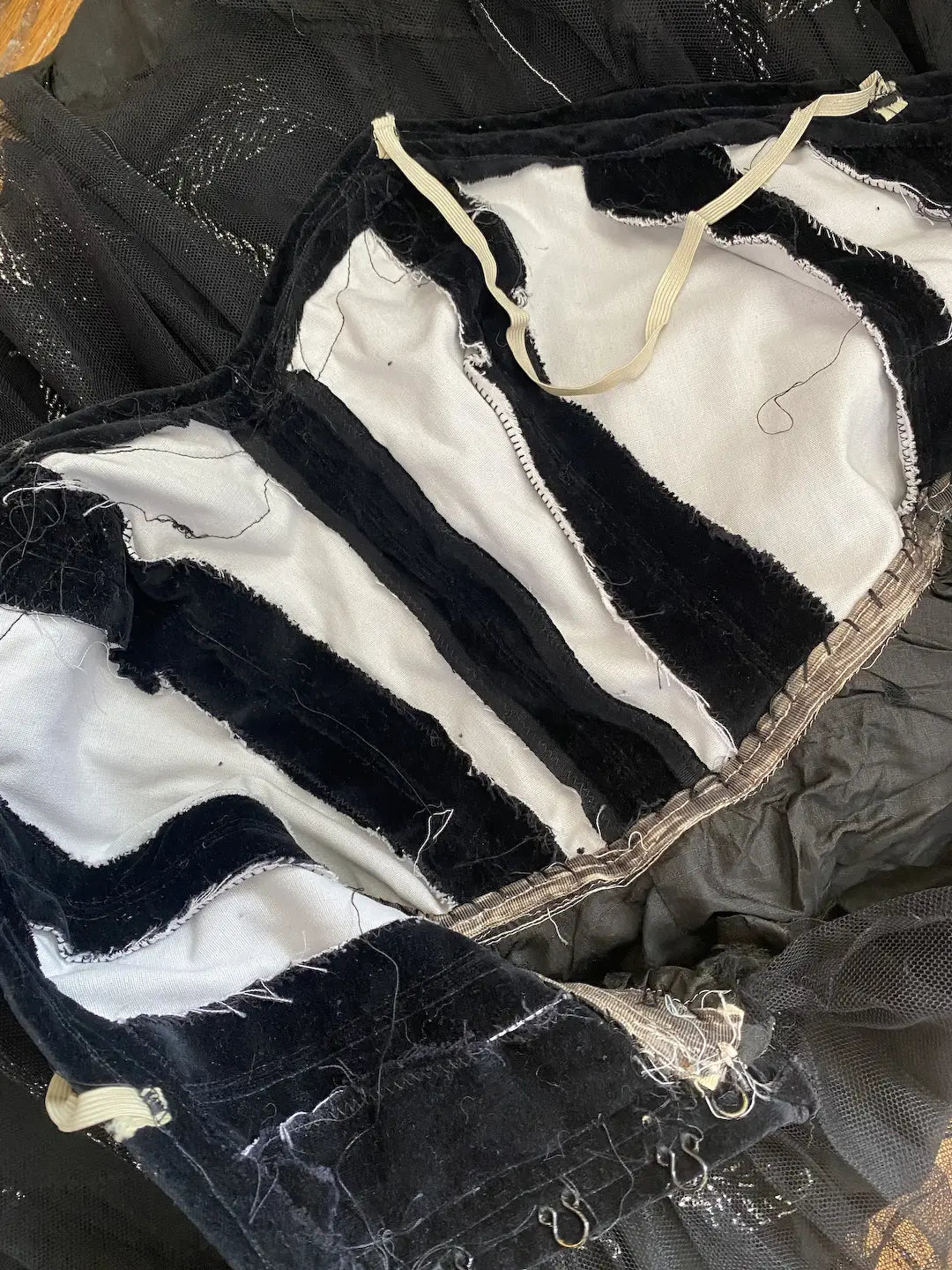Vintage Ballet Dress Costume Black Velvet