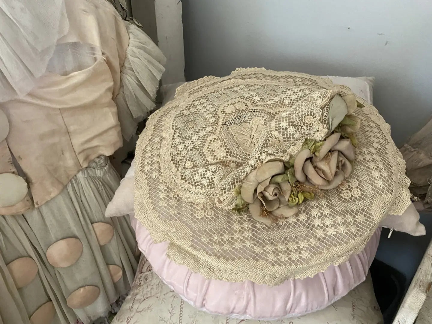 Vintage KOKIN Couture New York Rose Millinery Hat