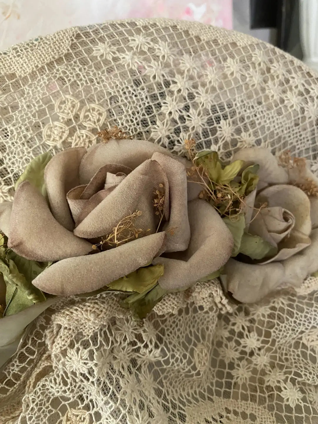 Vintage KOKIN Couture New York Rose Millinery Hat