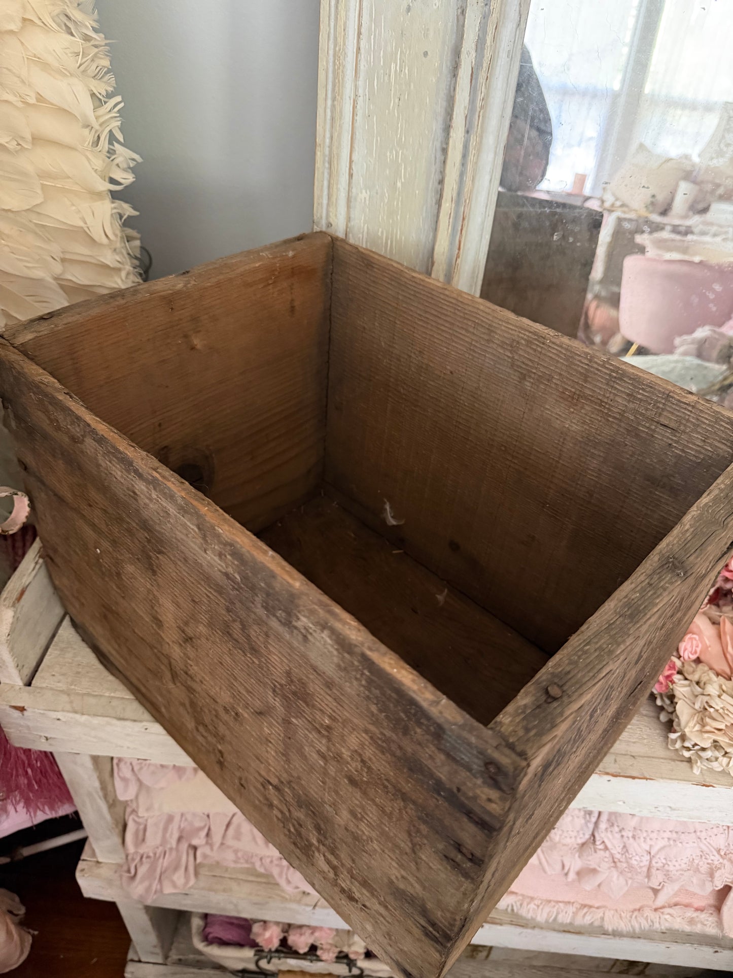 Antique Prohibition Era Wooden Crate