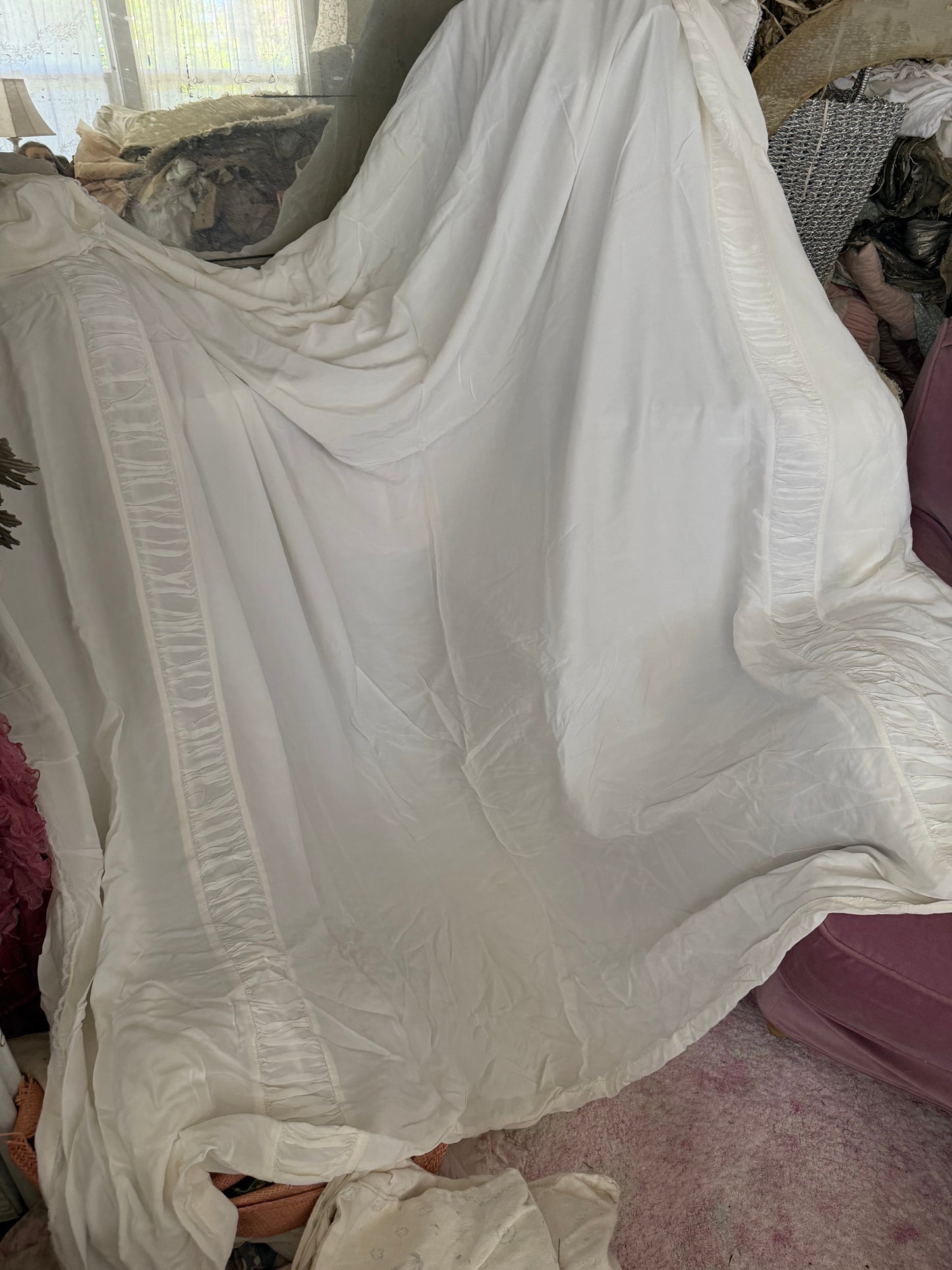 RASSC Rachel Ashwell Ruched Bemberg Duvet