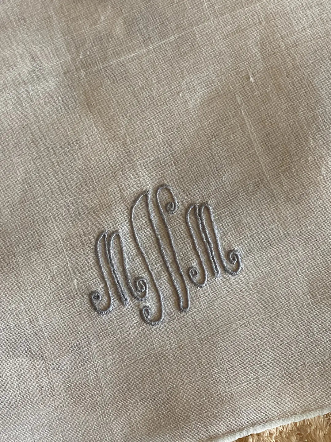 Collection Antique Cocktail Napkins Monogram