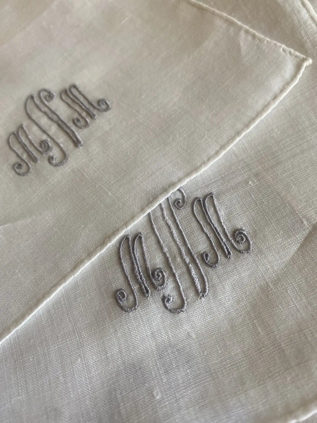 Collection Antique Cocktail Napkins Monogram