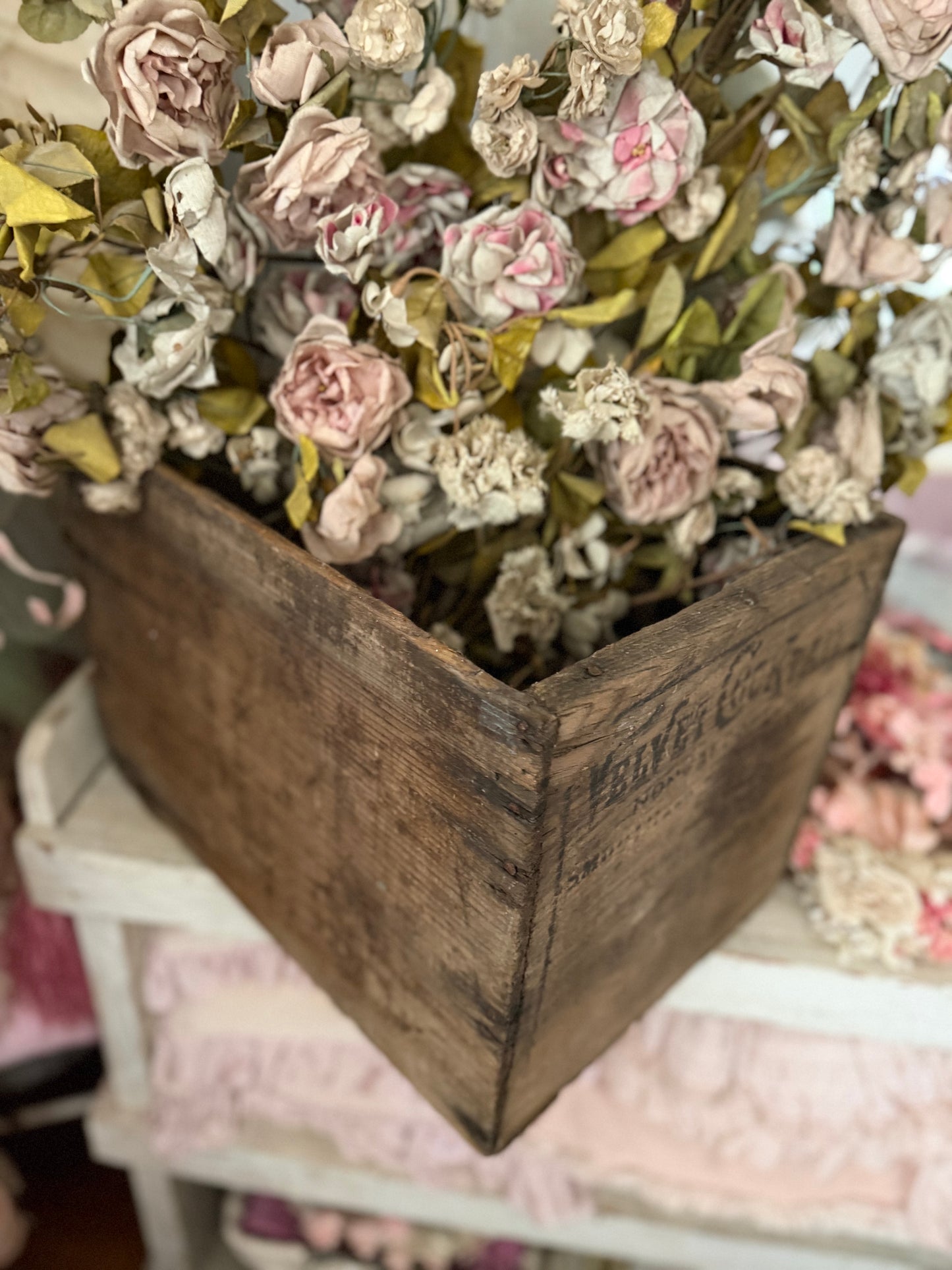 Antique Prohibition Era Wooden Crate
