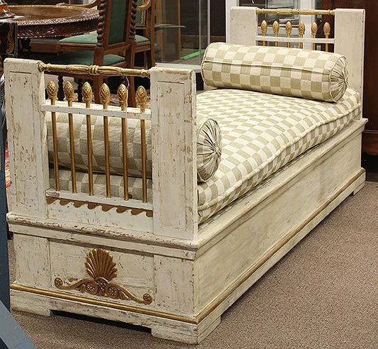 RARE Antique 18th Century Swedish Gustavian Neoclassical Daybed