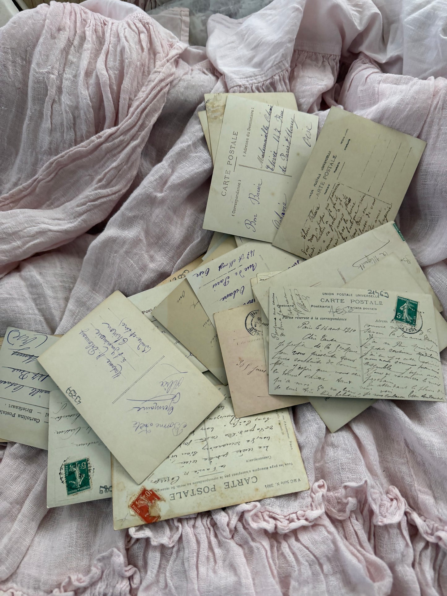 Antique Collection French Postcards Beautiful Women