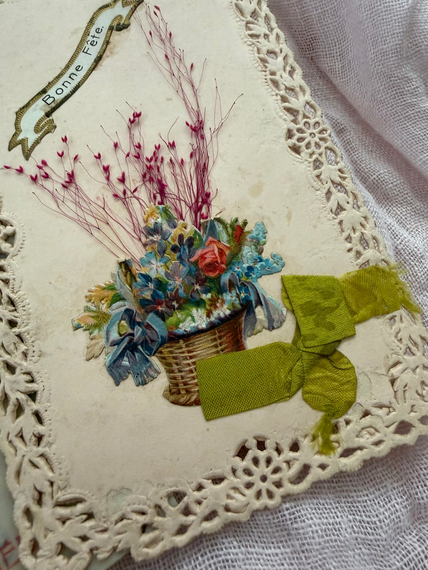Antique Collection French Postcards real Foliage