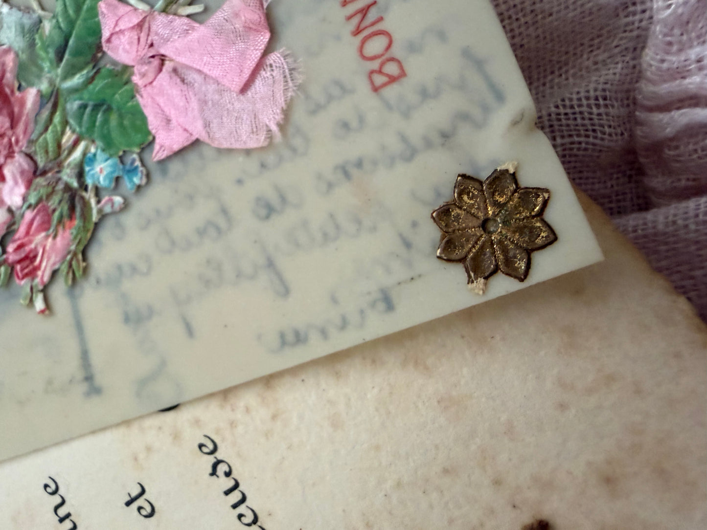 Antique Collection French Postcards real Foliage