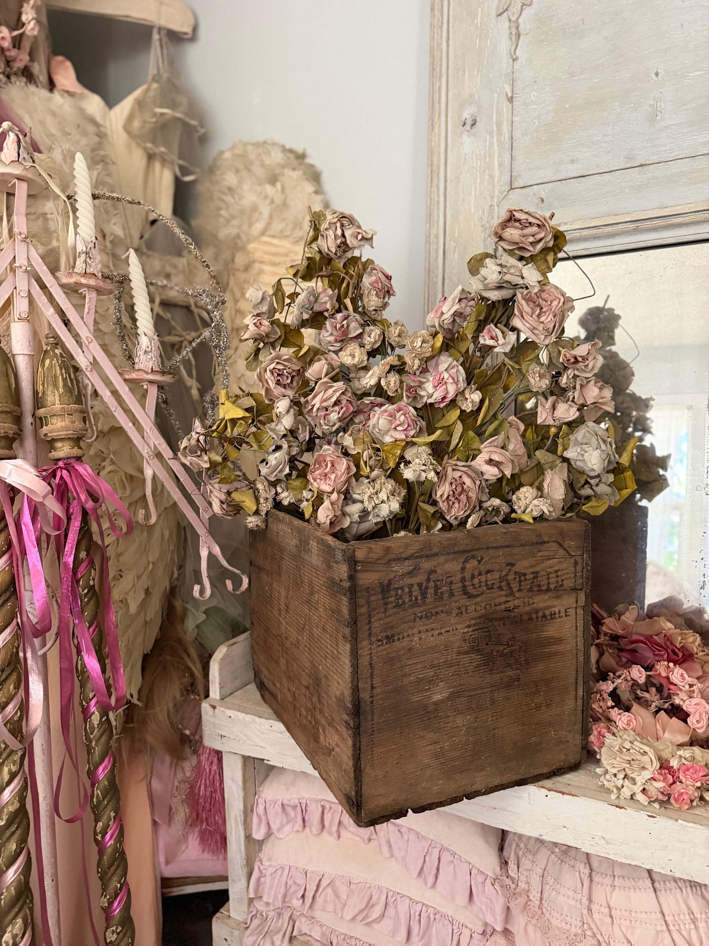 Antique Prohibition Era Wooden Crate