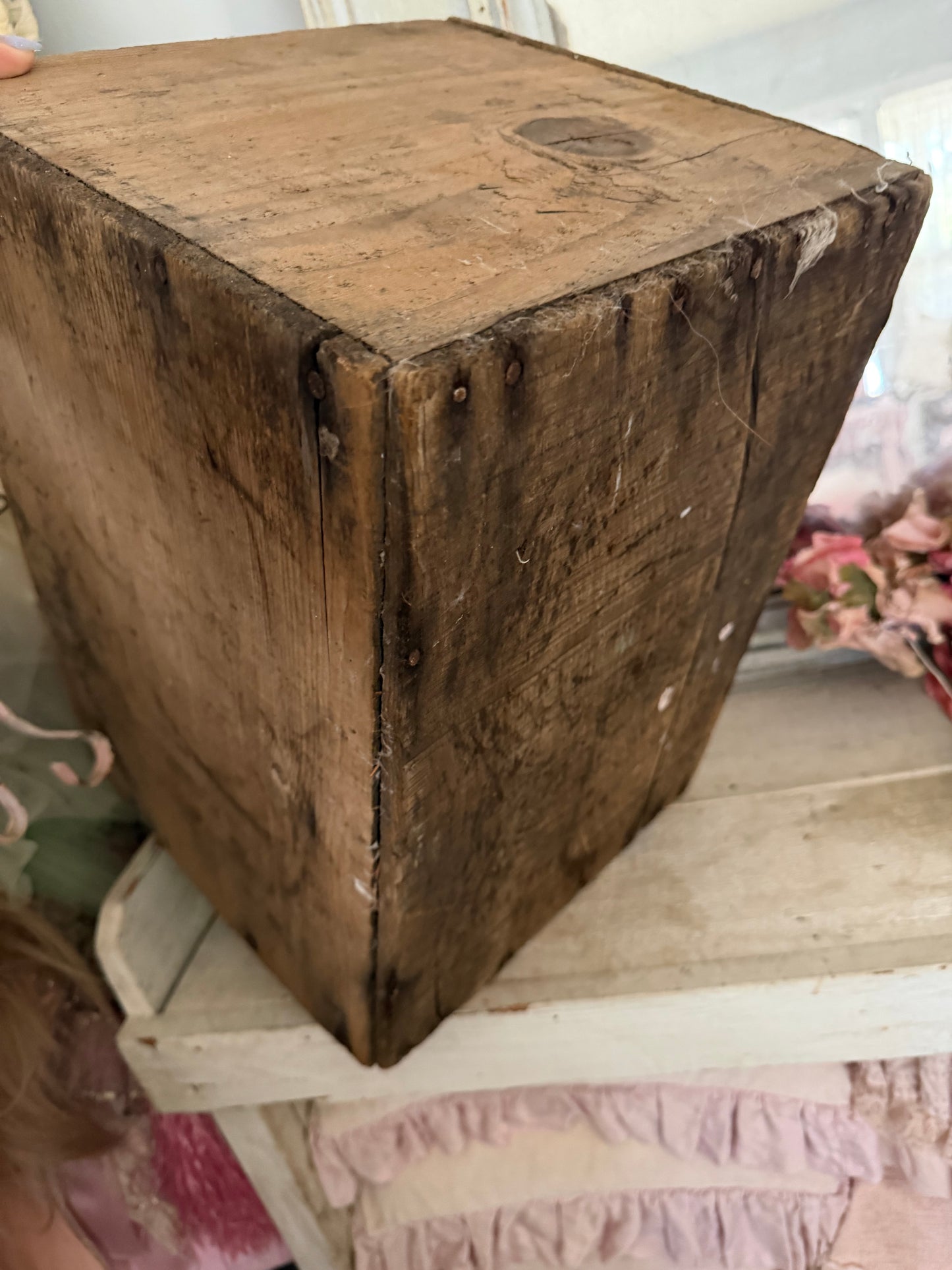 Antique Prohibition Era Wooden Crate