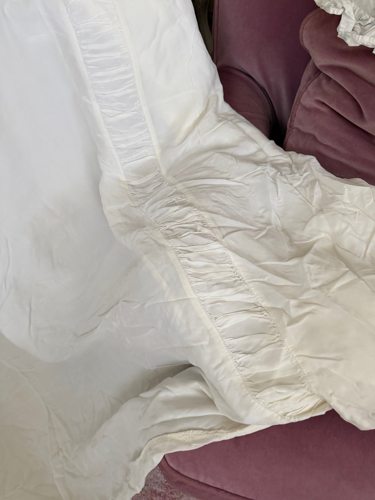 RASSC Rachel Ashwell Ruched Bemberg Duvet