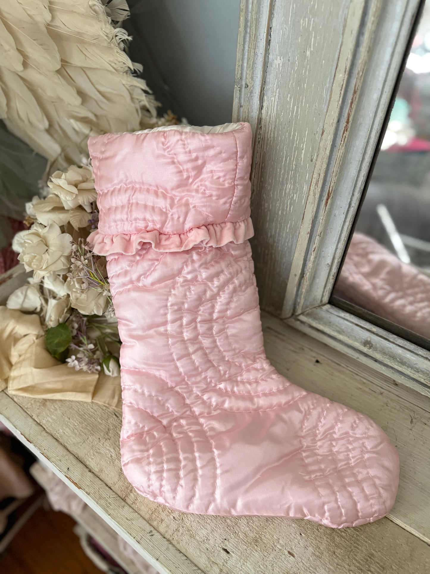 Shabby Chic Pink Stocking