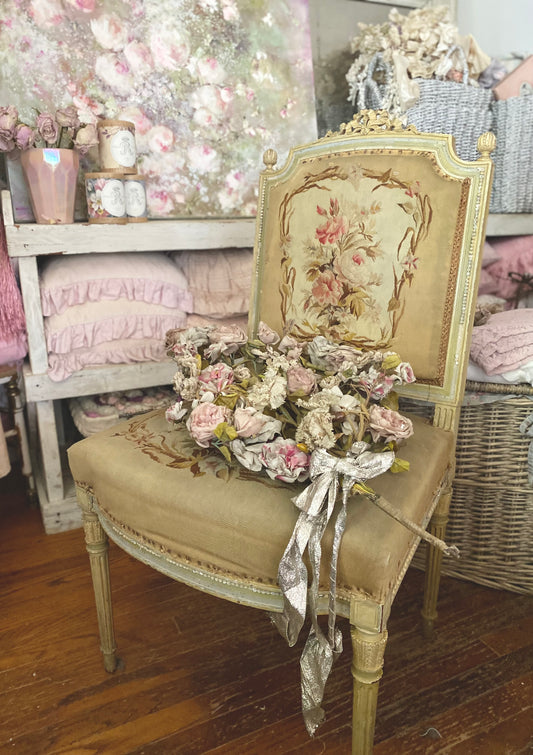 Antique French Louis XVI Aubusson Chair