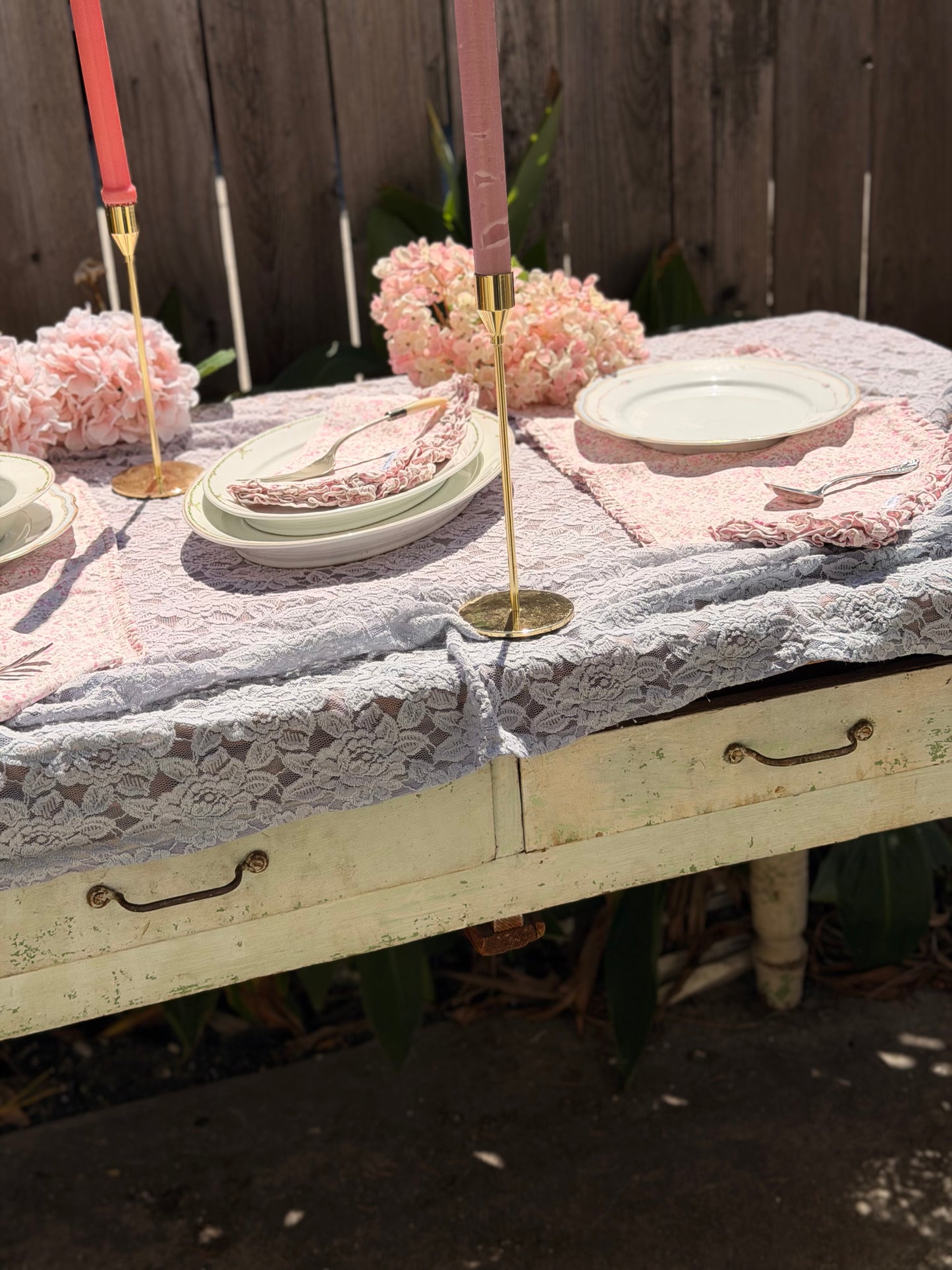 Antique Chippy Shabby Chic Expandable Table