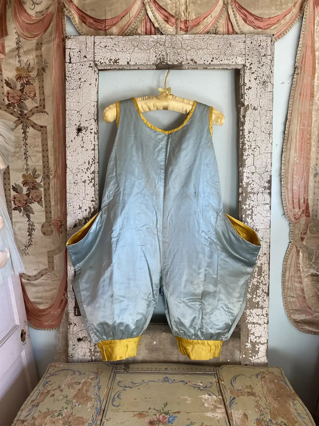 Antique Blue Silk Circus Costume